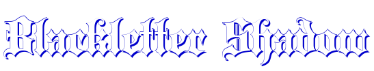 Blackletter Shadow шрифт